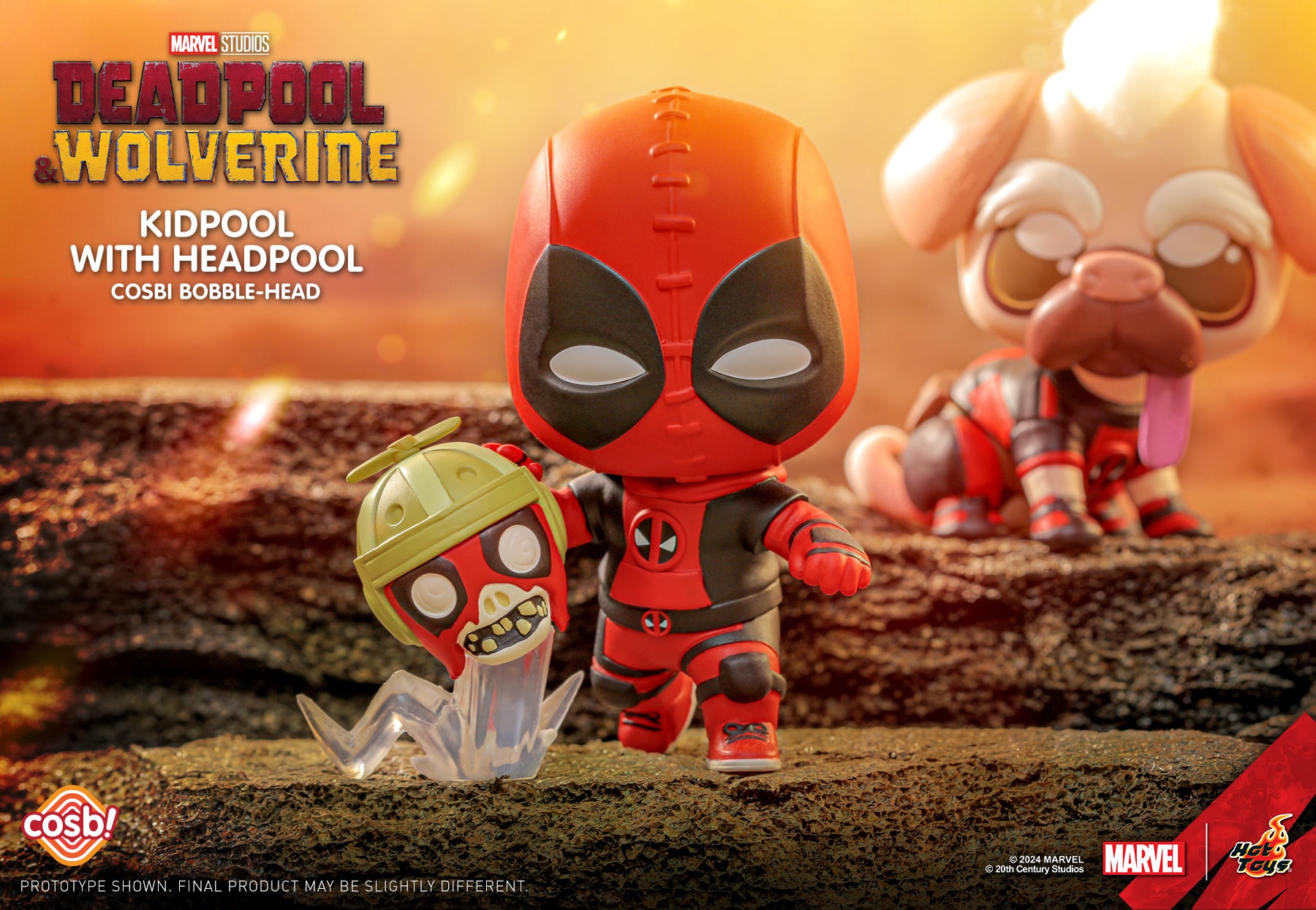 Marvel Hot Toys CBX183 Deadpool & Wolverine Cosbi Full Box ( Case of 8pcs. )