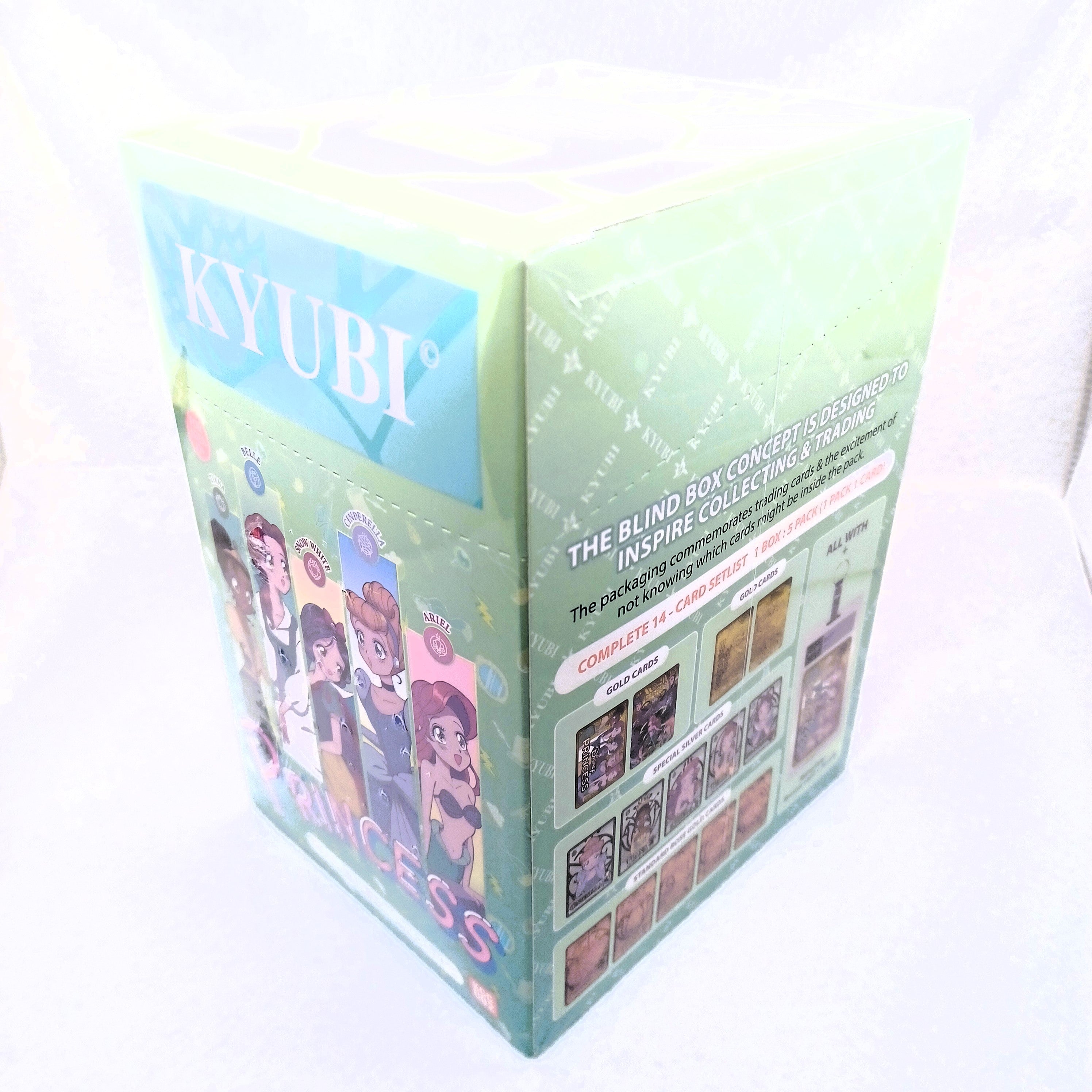 KYUBI Disney PRINCESS Metal Card Charm Single Sealed Box (5 packs)