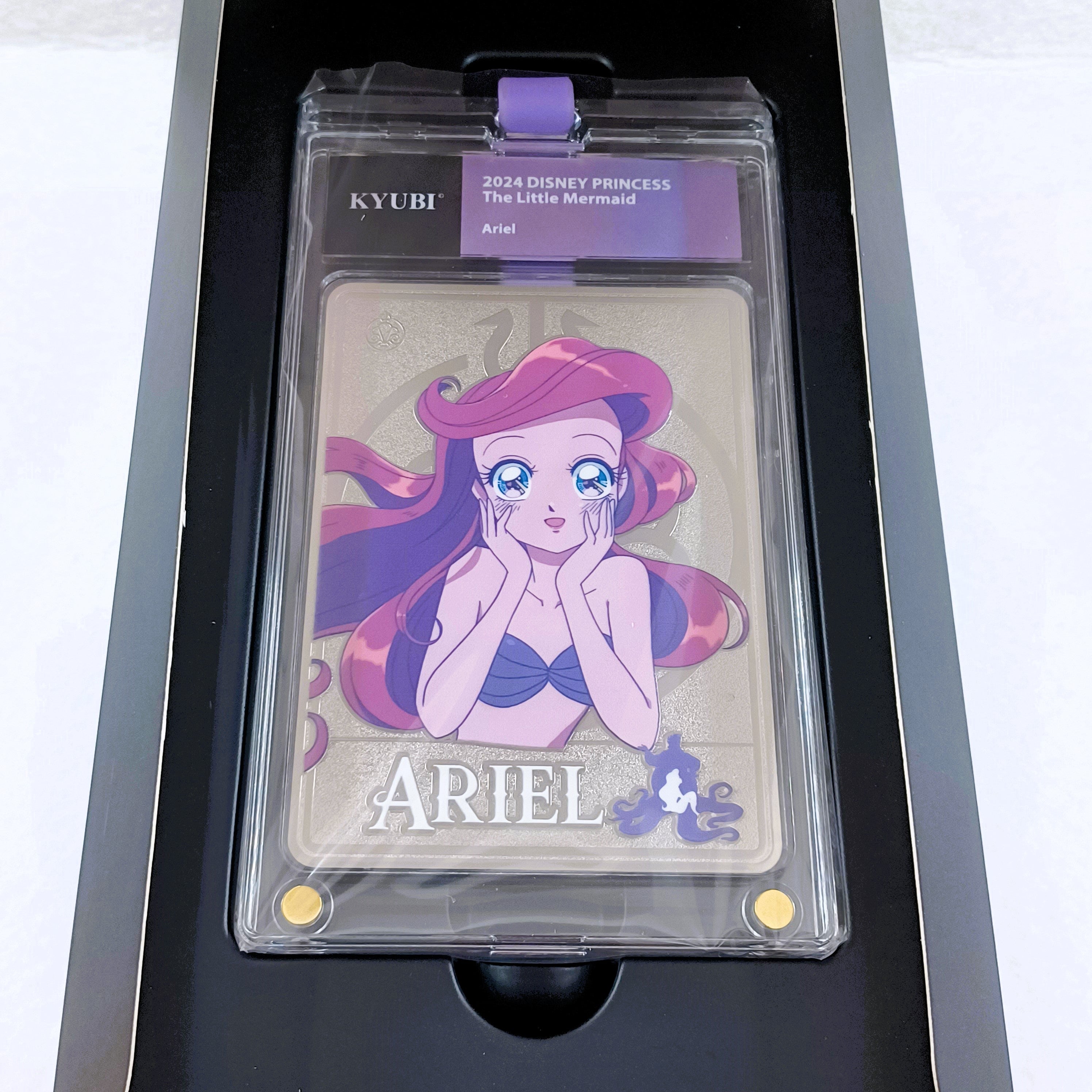 KYUBI Disney PRINCESS Metal Card Charm Single Sealed Box (5 packs)