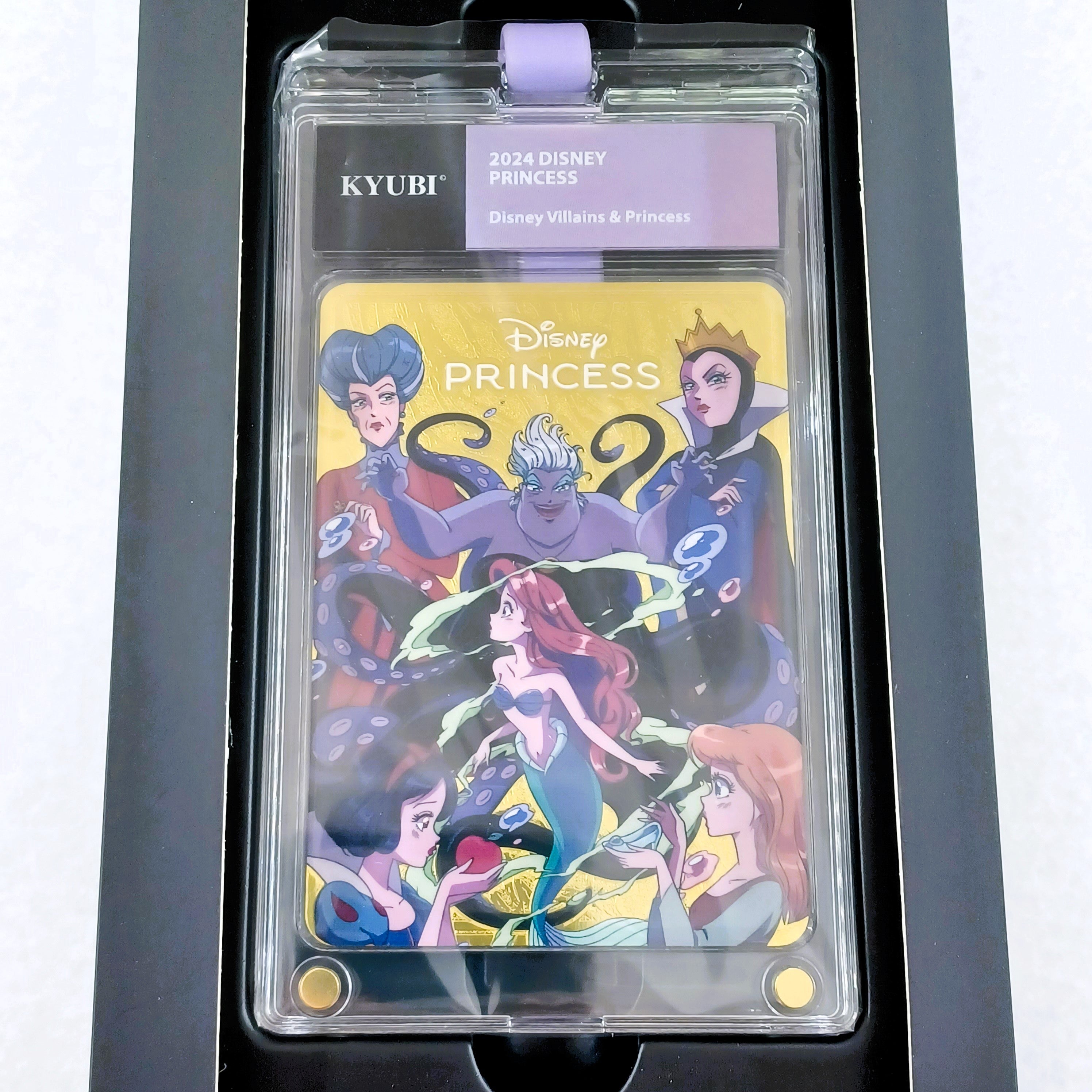 KYUBI Disney PRINCESS Metal Card Charm Single Sealed Box (5 packs)