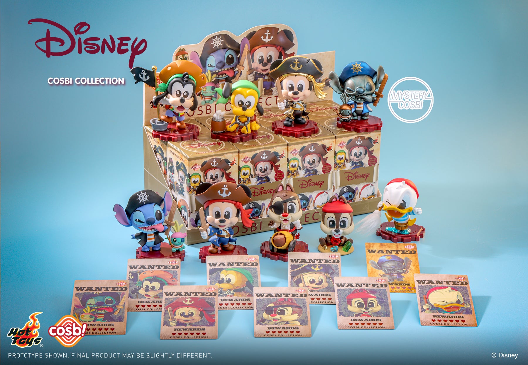 Hot Toys DISNEY CBX190 Pirates Cosbi Full Box ( Case of 8pcs. )