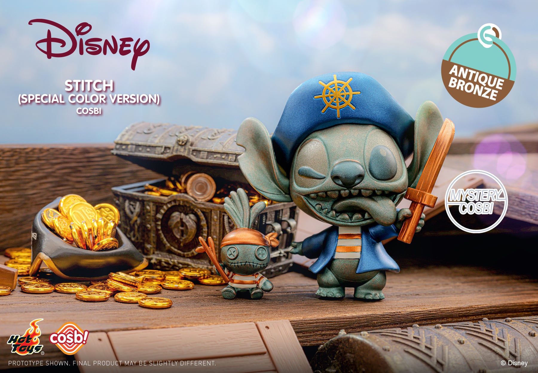 Hot Toys DISNEY CBX190 Pirates Cosbi Full Box ( Case of 8pcs. )