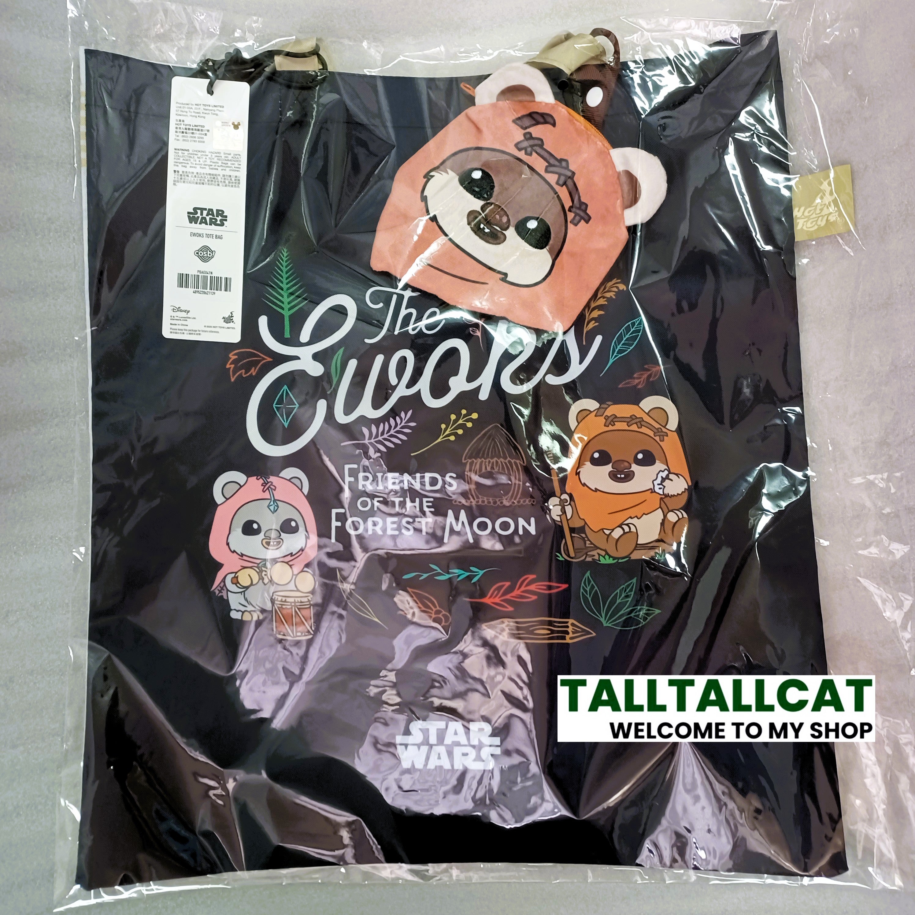 Hot Toys x Disney+ Star Wars PBAG040N Grogu Tote Bag PBAG041N Ewoks Tote Bag