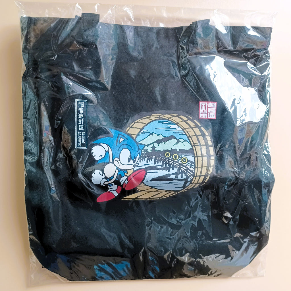SONIC the Hedgehog SONIC in Ukiyo-e Kyoto River Tote Bag