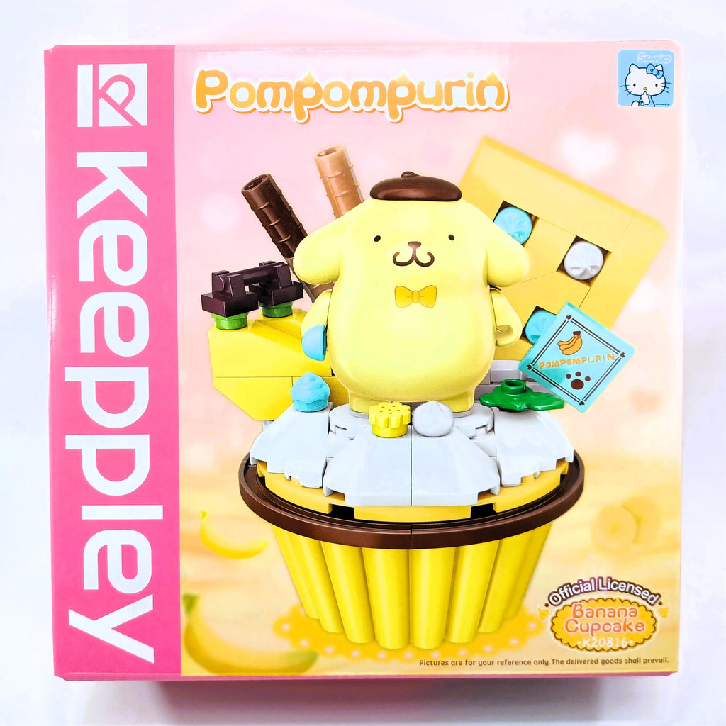 Sanrio x Keeppley K20816 Pompompurin Banana Cupcake Building Blocks Toy