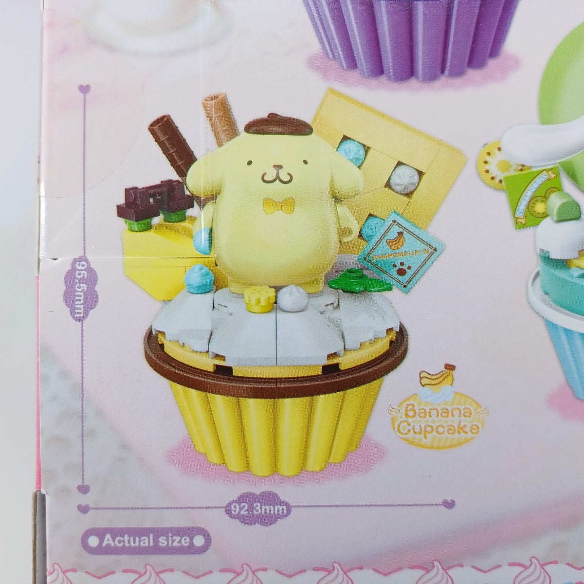 Sanrio x Keeppley K20816 Pompompurin Banana Cupcake Building Blocks Toy