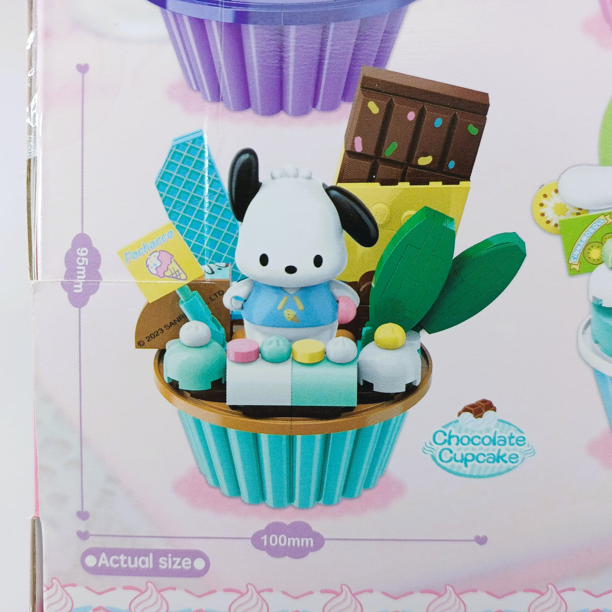 Sanrio x Keeppley K20821 Pochacco Chocolate Cupcake Building Blocks Toy