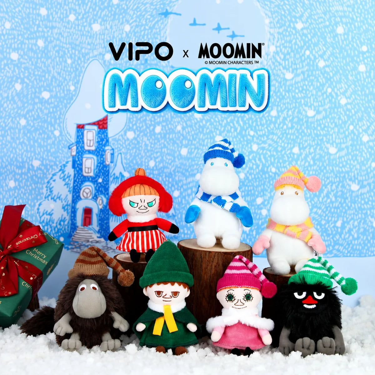 VIPO x Moomin Winter Plush Keychain Blind Box (Case of 6pcs.) MM37666
