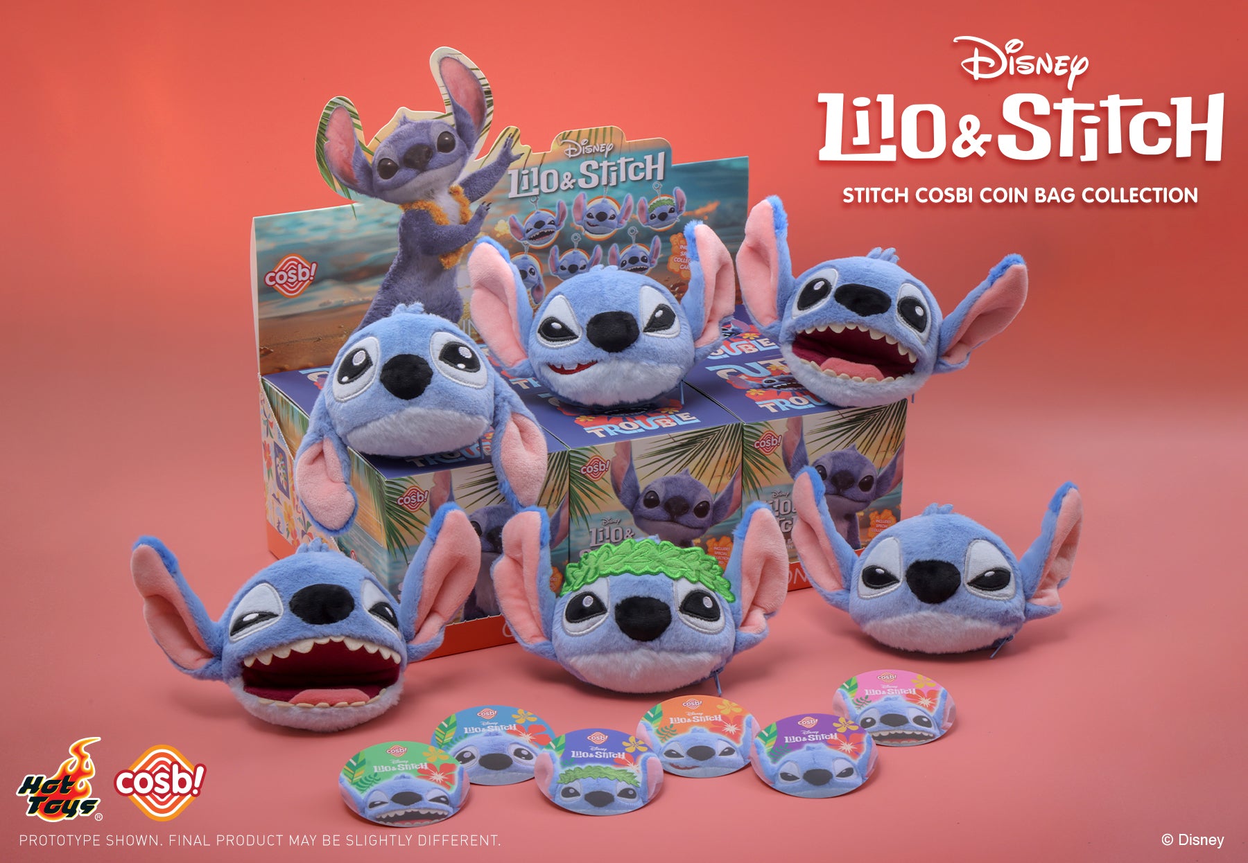 Disney x Hot Toys Lilo & Stitch PBAG043N Stitch Cosbi Coin Bag Full Box (Case of 6pcs.)