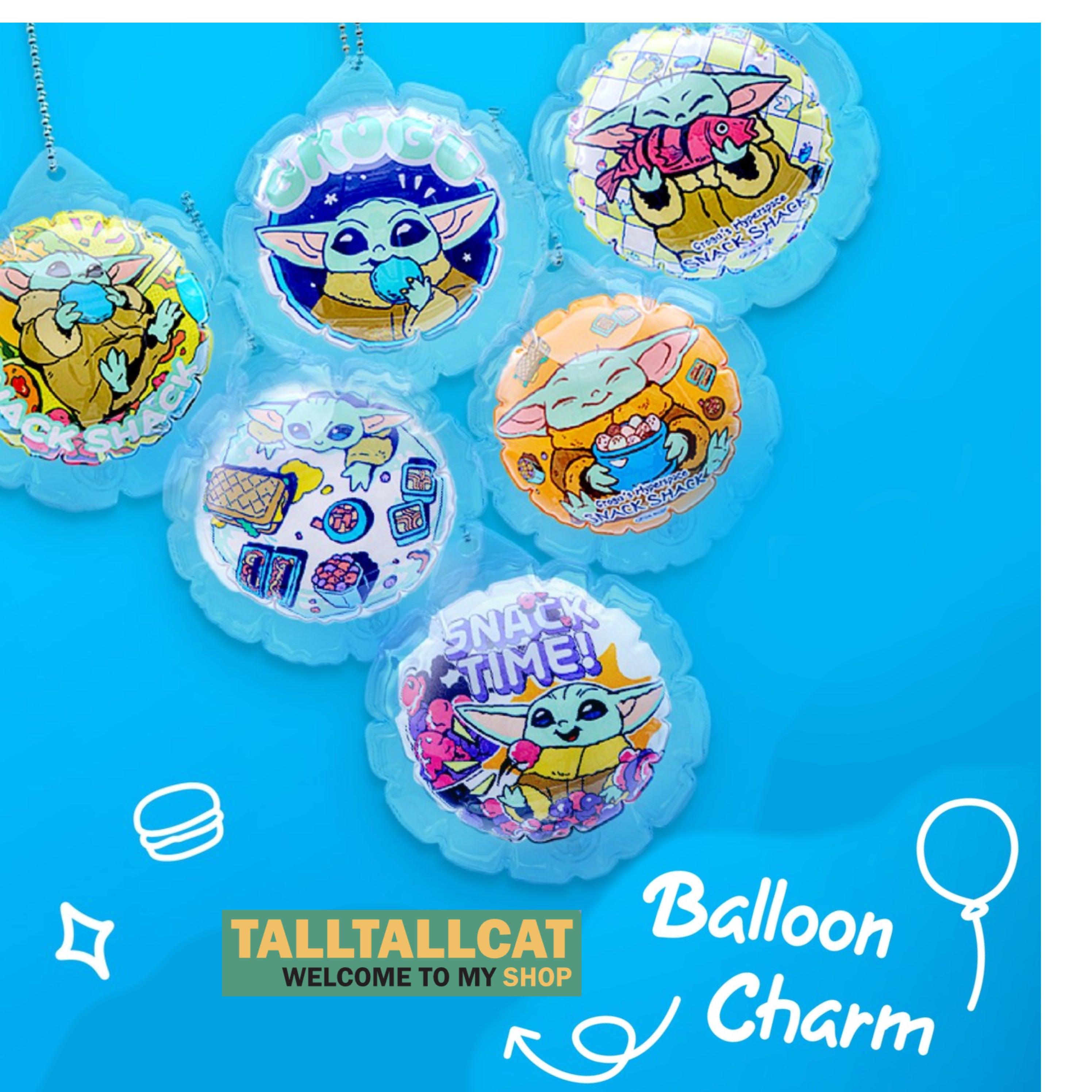 Hot Toys x Disney PKEY310N Star Wars Grogu Balloon Charm (Set of 6pcs.)
