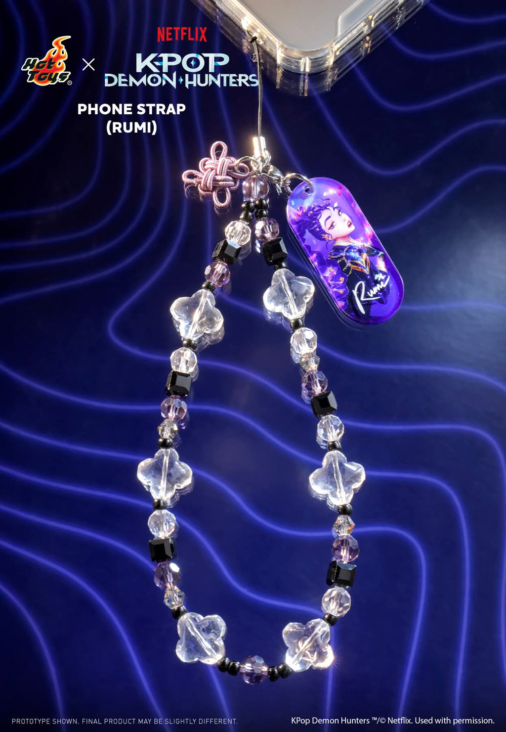Hot Toys x Netflix K-Pop Demon Hunters ( RUMI, MIRA, ZOEY ) Phone Strap