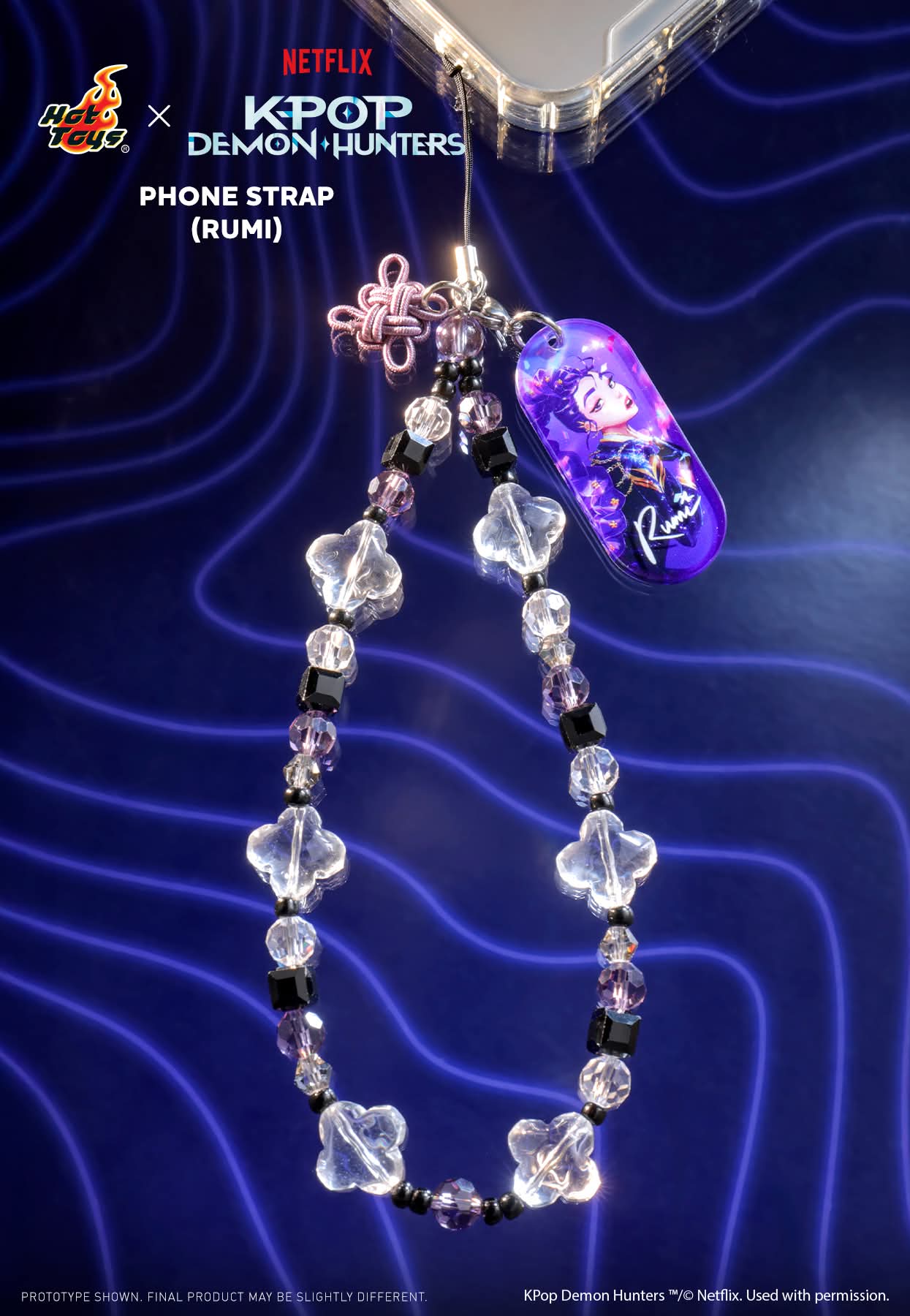 Hot Toys x Netflix K-Pop Demon Hunters ( RUMI, MIRA, ZOEY ) Phone Strap