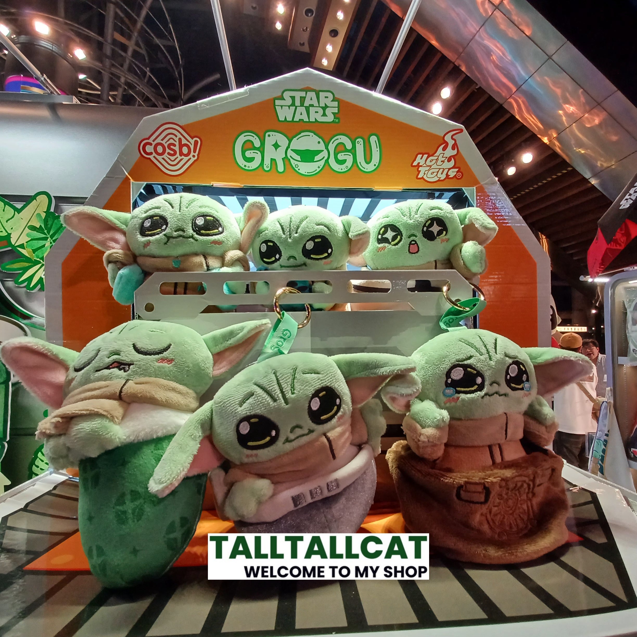 Hot Toys x Disney+ PPLU044N Star Wars Grogu Cosbi Plush Keychain Full Box (Case of 6pcs.)