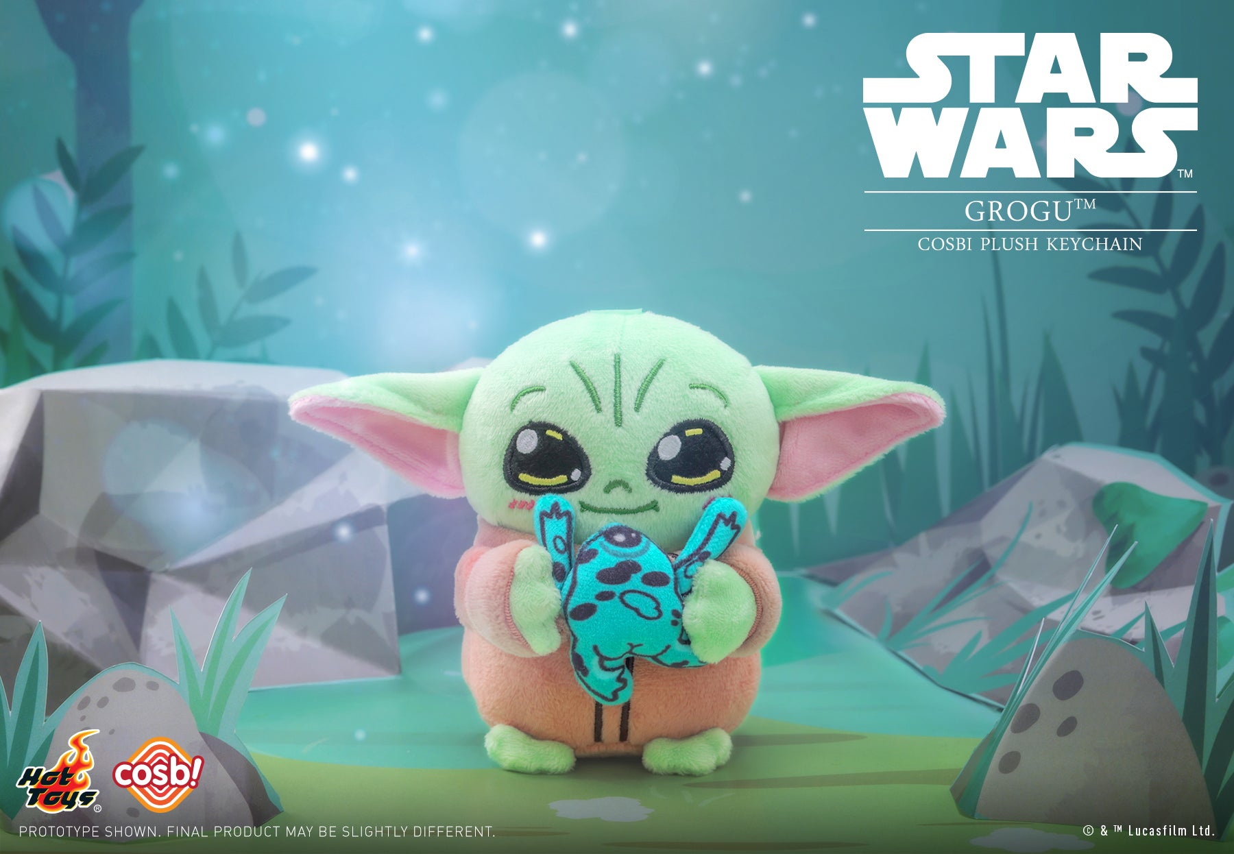 Hot Toys x Disney+ PPLU044N Star Wars Grogu Cosbi Plush Keychain Full Box (Case of 6pcs.)