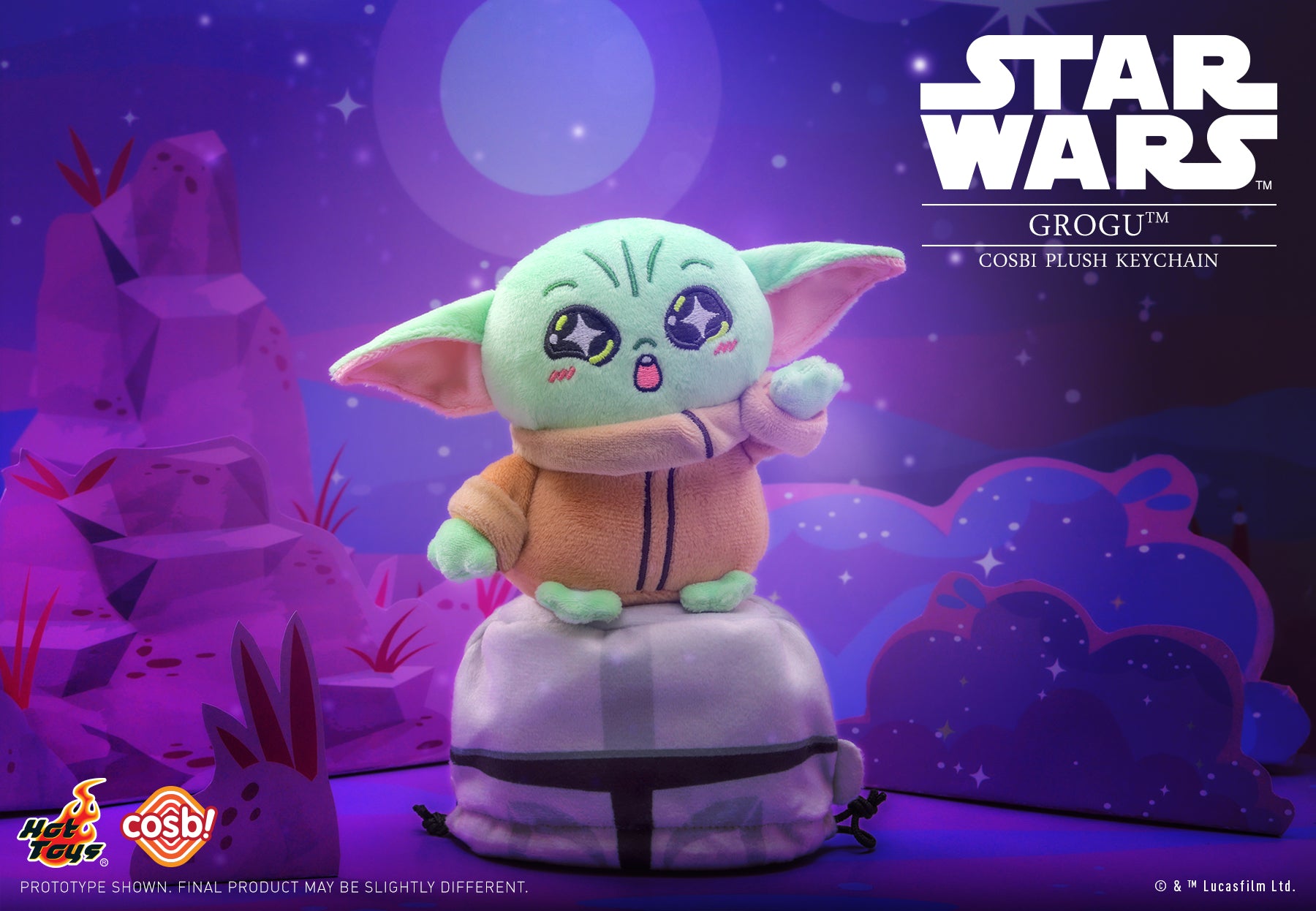 Hot Toys x Disney+ PPLU044N Star Wars Grogu Cosbi Plush Keychain Full Box (Case of 6pcs.)