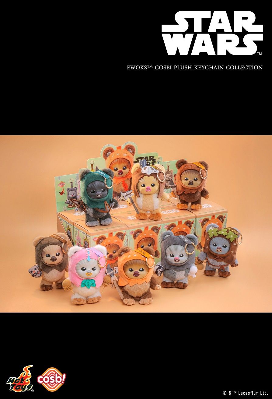 Hot Toys x Disney PPLU045N Star Wars Ewoks Cosbi Plush Keychain
