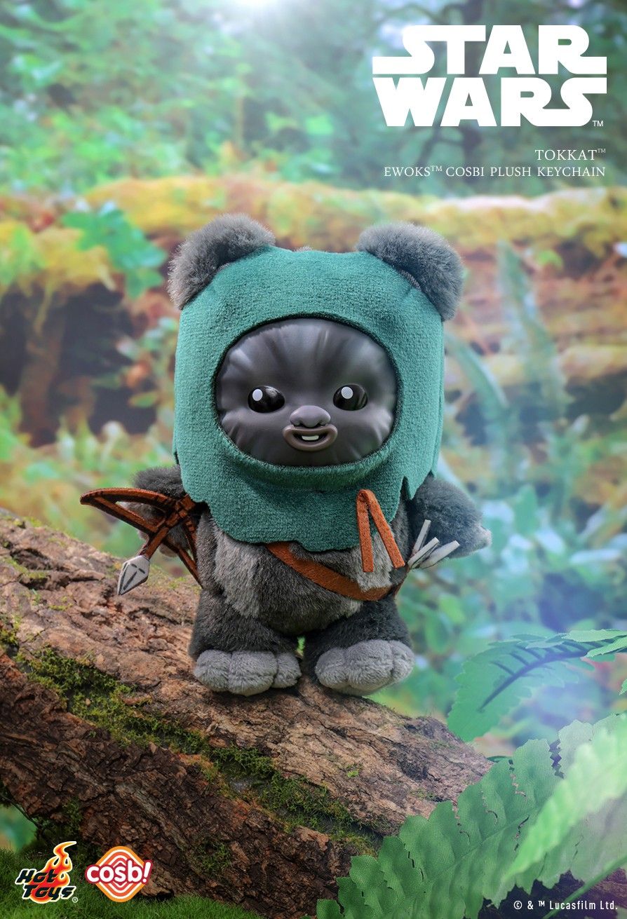 Hot Toys x Disney PPLU045N Star Wars Ewoks Cosbi Plush Keychain Full Box (Case of 8pcs.)