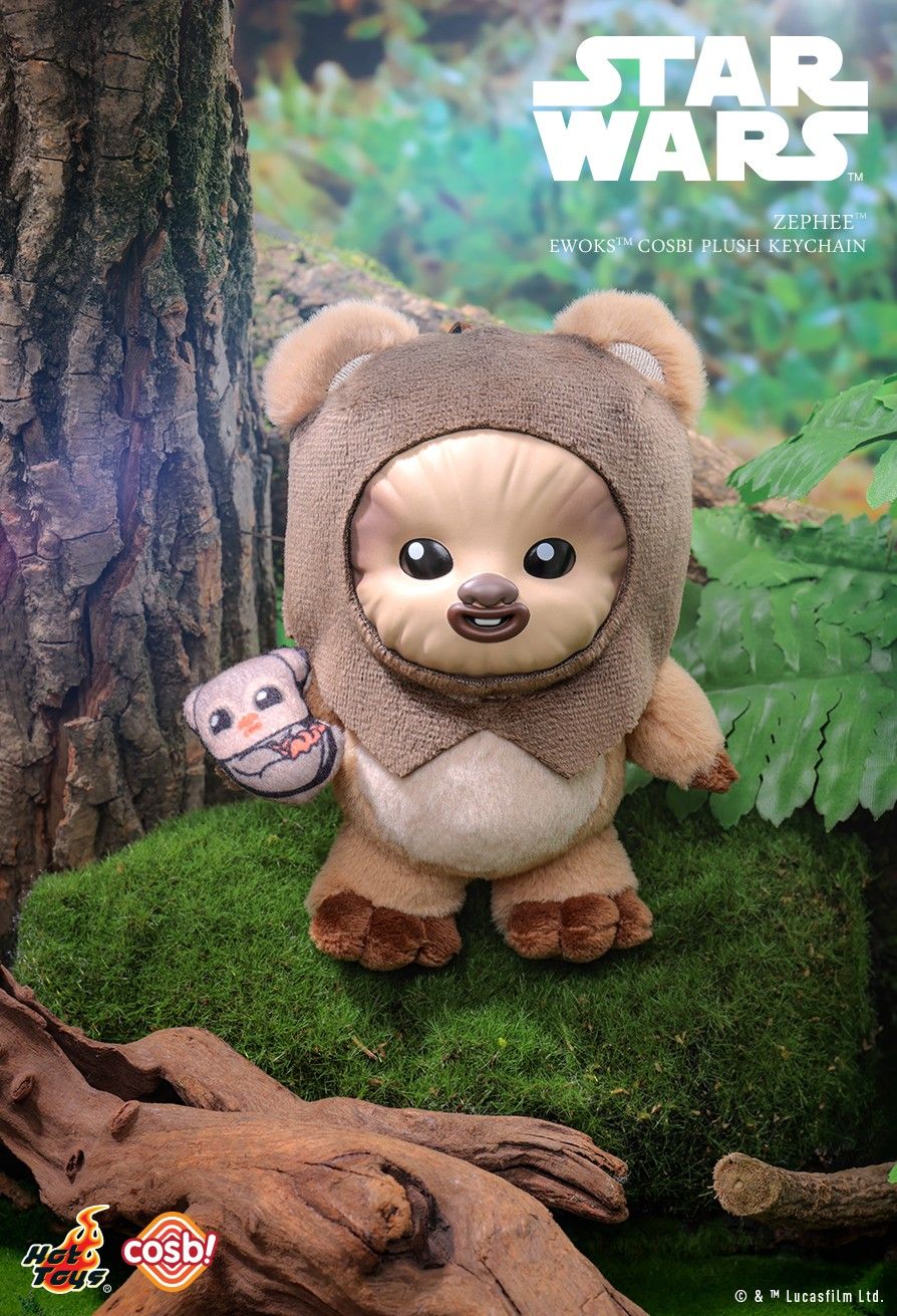 Hot Toys x Disney PPLU045N Star Wars Ewoks Cosbi Plush Keychain Full Box (Case of 8pcs.)