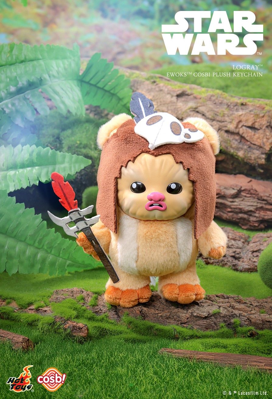 Hot Toys x Disney PPLU045N Star Wars Ewoks Cosbi Plush Keychain Full Box (Case of 8pcs.)