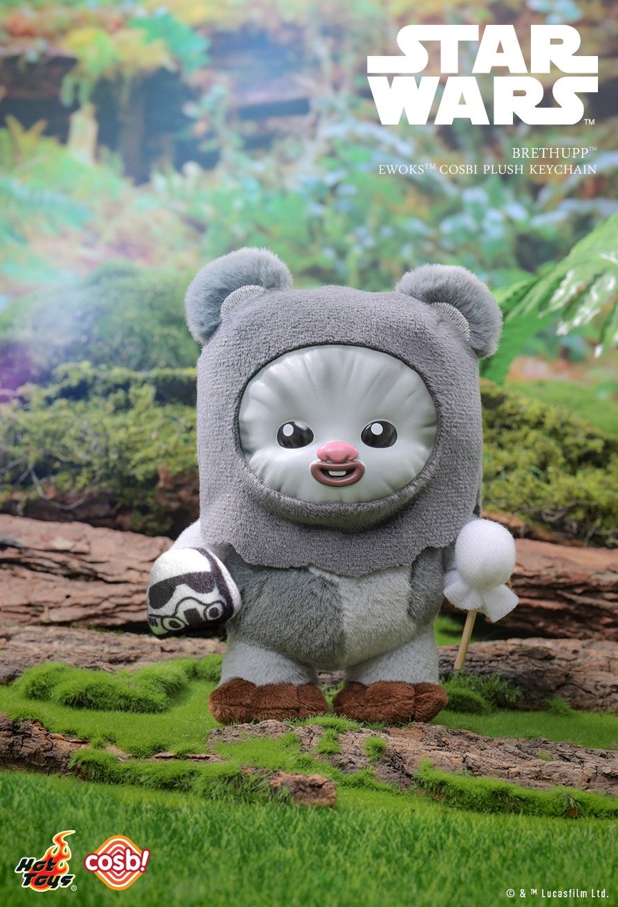Hot Toys x Disney PPLU045N Star Wars Ewoks Cosbi Plush Keychain Full Box (Case of 8pcs.)