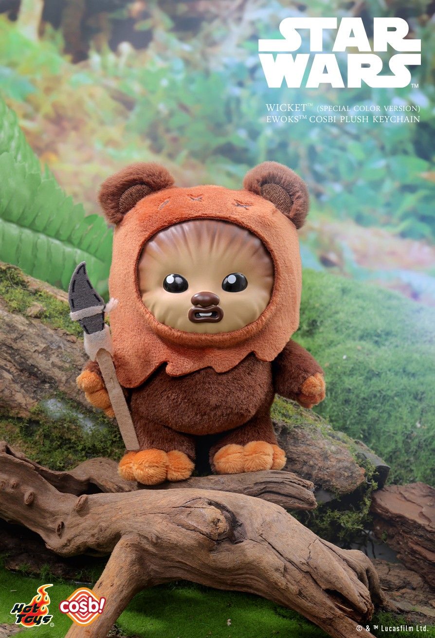 Hot Toys x Disney PPLU045N Star Wars Ewoks Cosbi Plush Keychain Full Box (Case of 8pcs.)