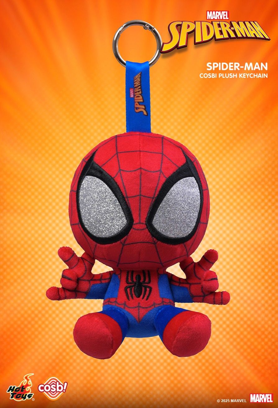 Share Hot Toys PPLU071N Spider-Man (Marvel Comics) Cosbi Plush Keychain Full Box (Case of 6pcs.)
