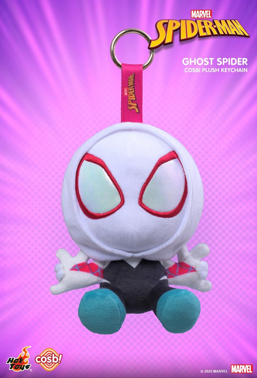 Share Hot Toys PPLU071N Spider-Man (Marvel Comics) Cosbi Plush Keychain Full Box (Case of 6pcs.)