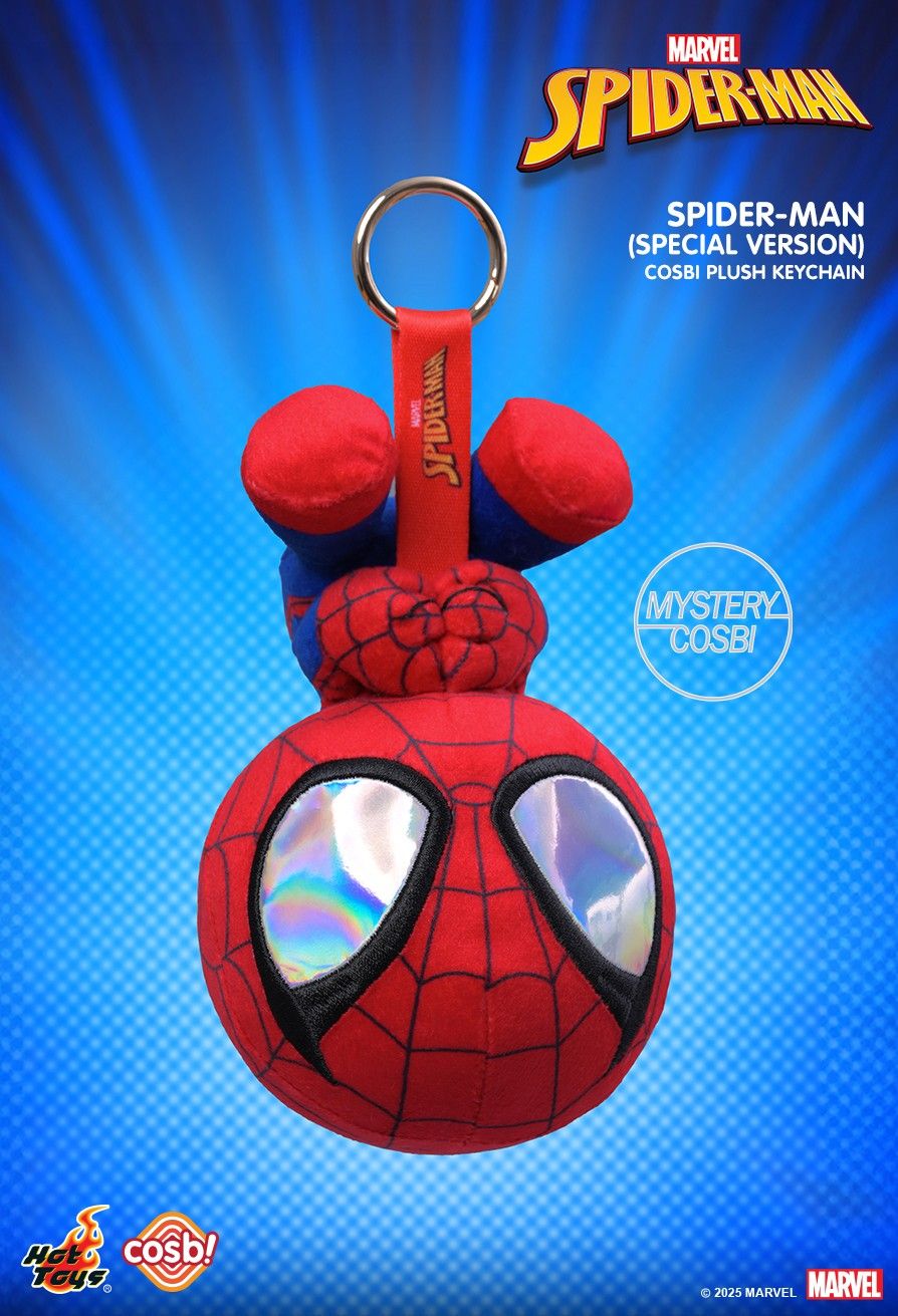 Share Hot Toys PPLU071N Spider-Man (Marvel Comics) Cosbi Plush Keychain Full Box (Case of 6pcs.)