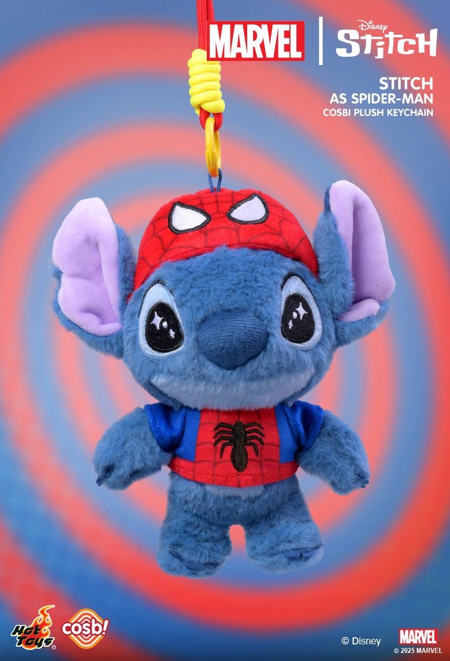 Hot Toys x Disney PPLU072N Marvel Stitch Cosbi Plush Keychain Full Box (Case of 6pcs.)