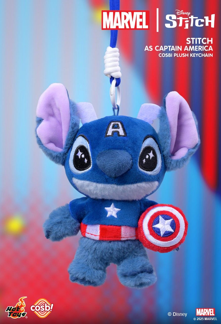 Hot Toys x Disney PPLU072N Marvel Stitch Cosbi Plush Keychain Full Box (Case of 6pcs.)