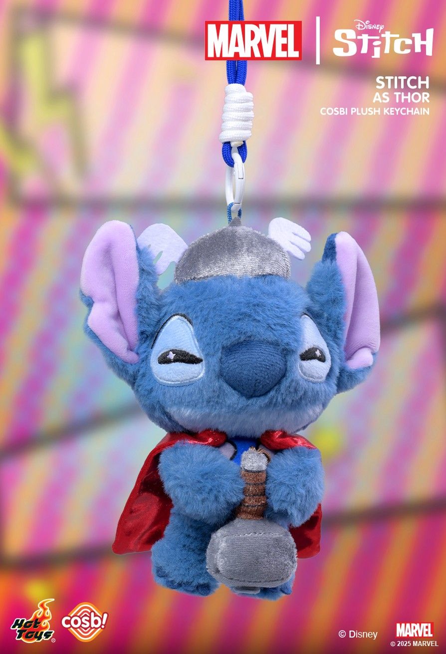 Hot Toys x Disney PPLU072N Marvel Stitch Cosbi Plush Keychain Full Box (Case of 6pcs.)