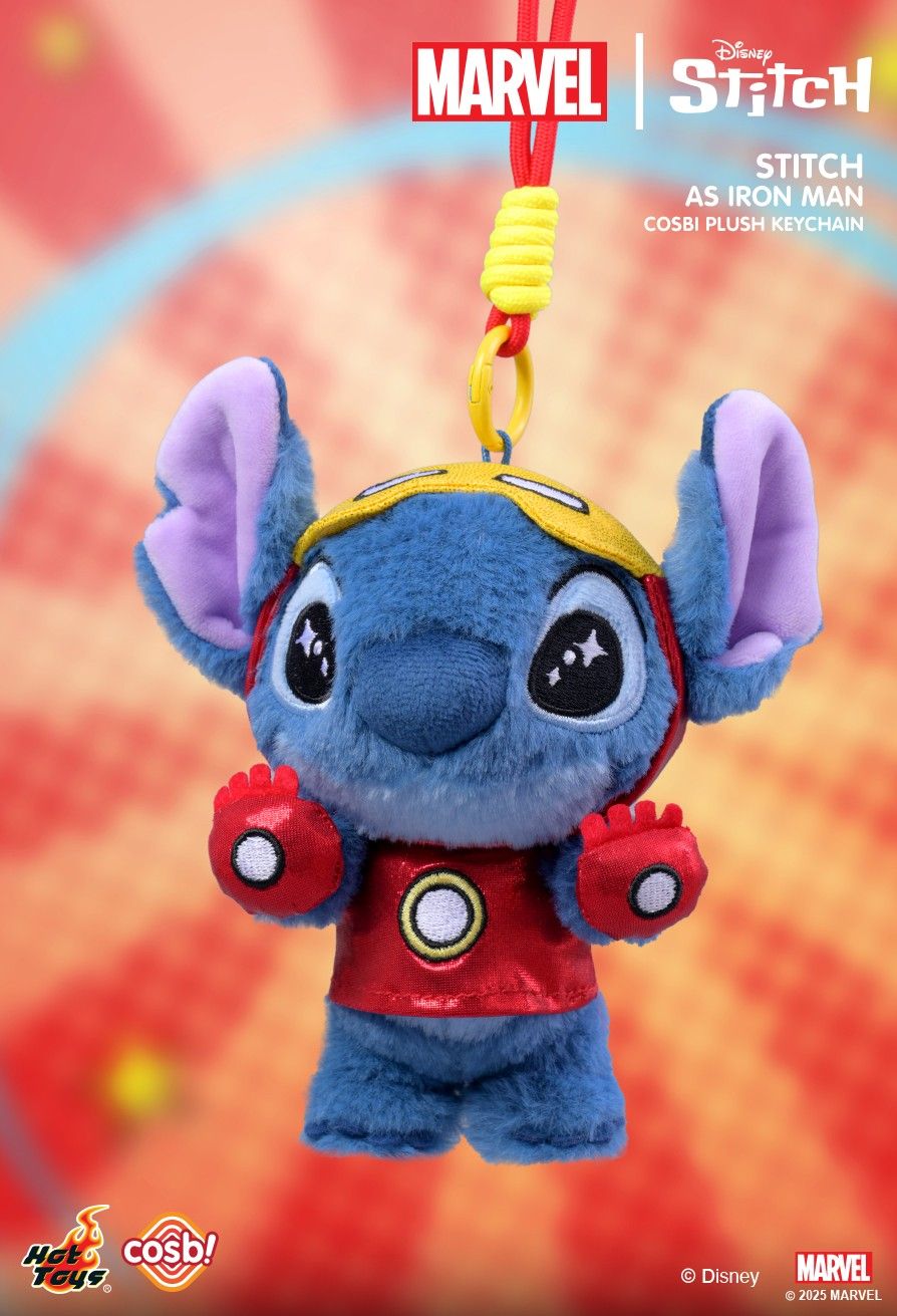 Hot Toys x Disney PPLU072N Marvel Stitch Cosbi Plush Keychain Full Box (Case of 6pcs.)
