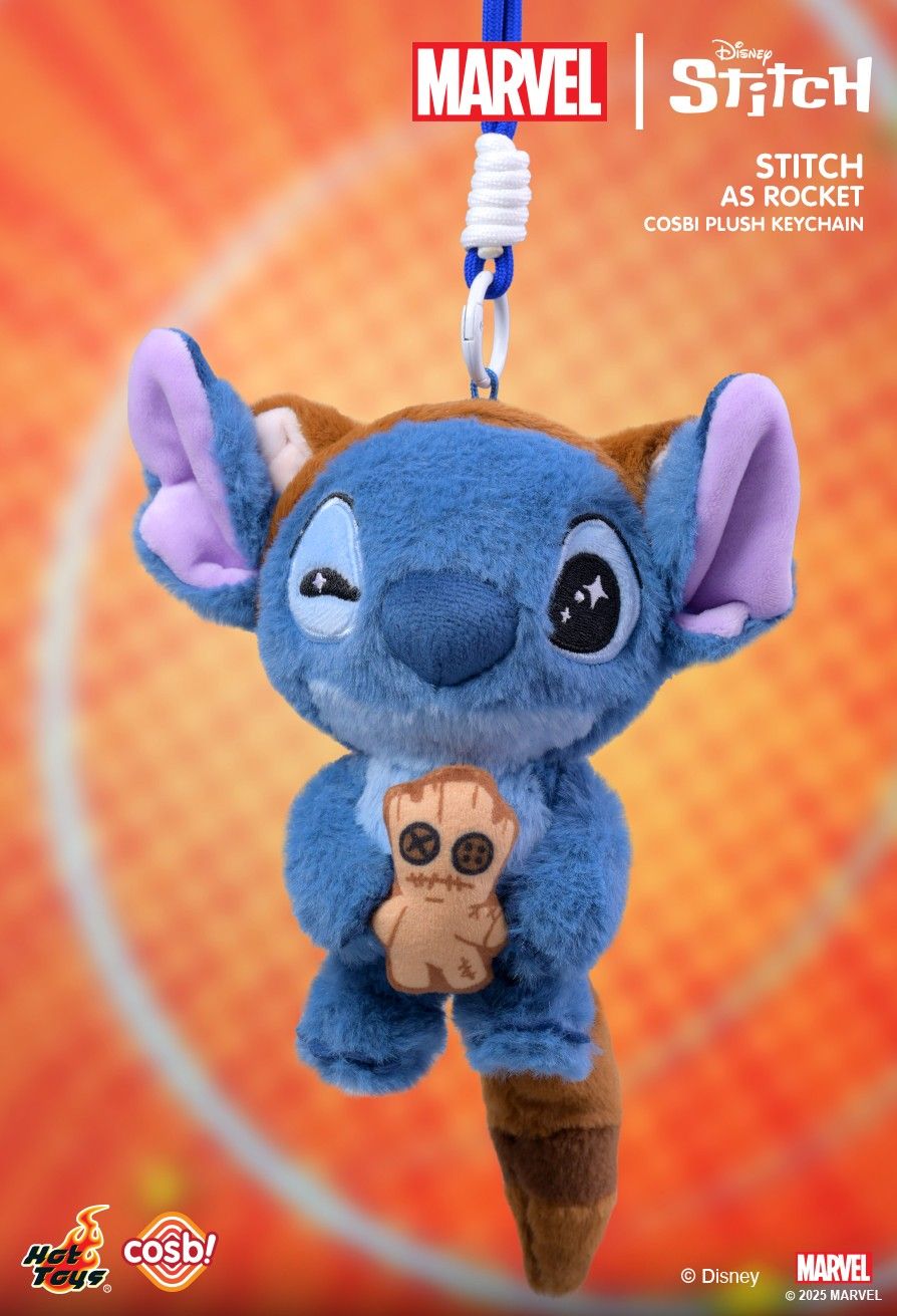 Hot Toys x Disney PPLU072N Marvel Stitch Cosbi Plush Keychain Full Box (Case of 6pcs.)