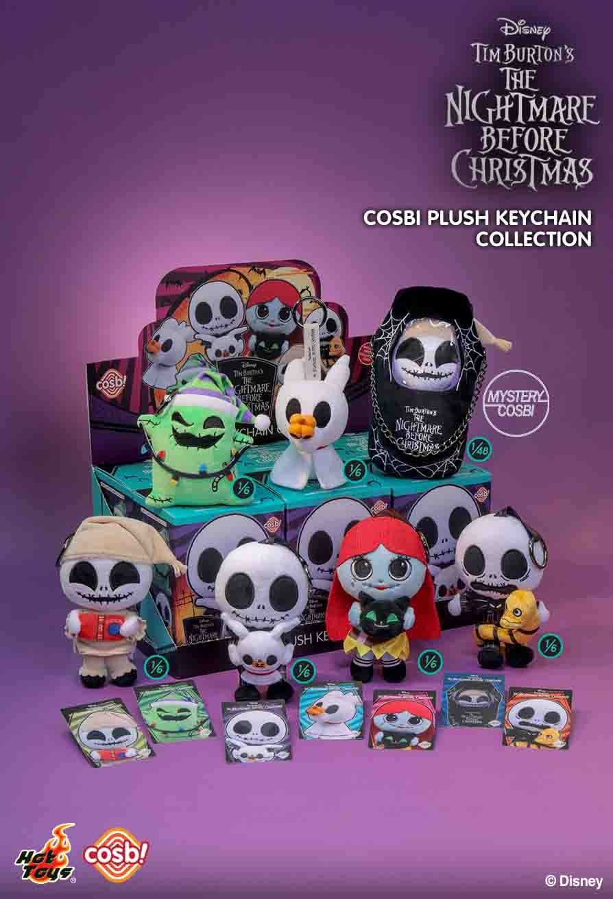 Hot Toys PPLU073N The Nightmare Before Christmas Cosbi Plush Keychain Collection Full Box (Case of 6pcs.)