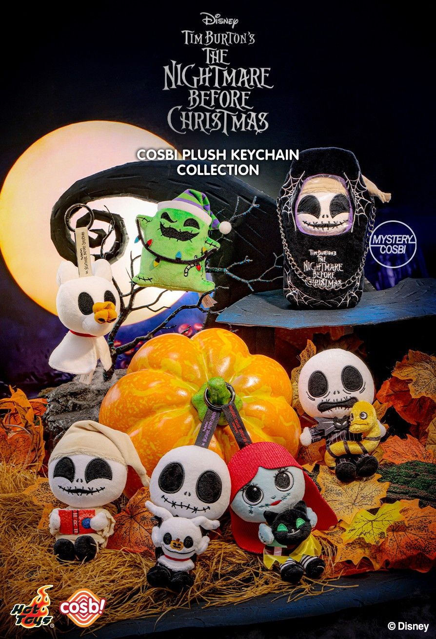 Hot Toys PPLU073N The Nightmare Before Christmas Cosbi Plush Keychain Collection Full Box (Case of 6pcs.)
