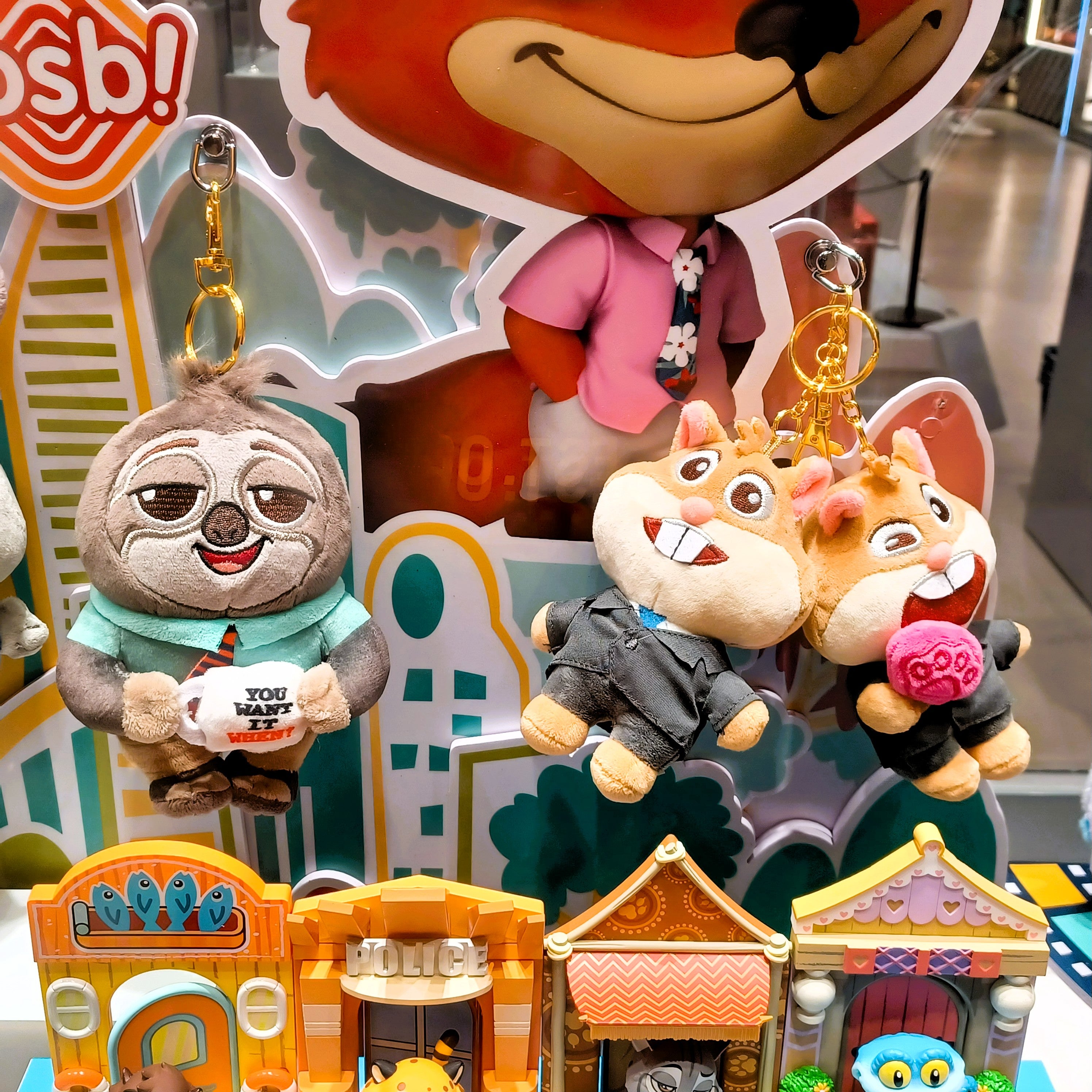 Hot Toys PPLU074N Zootopia 2 Cosbi Plush Keychain Collection Full Box (Case of 6pcs.)