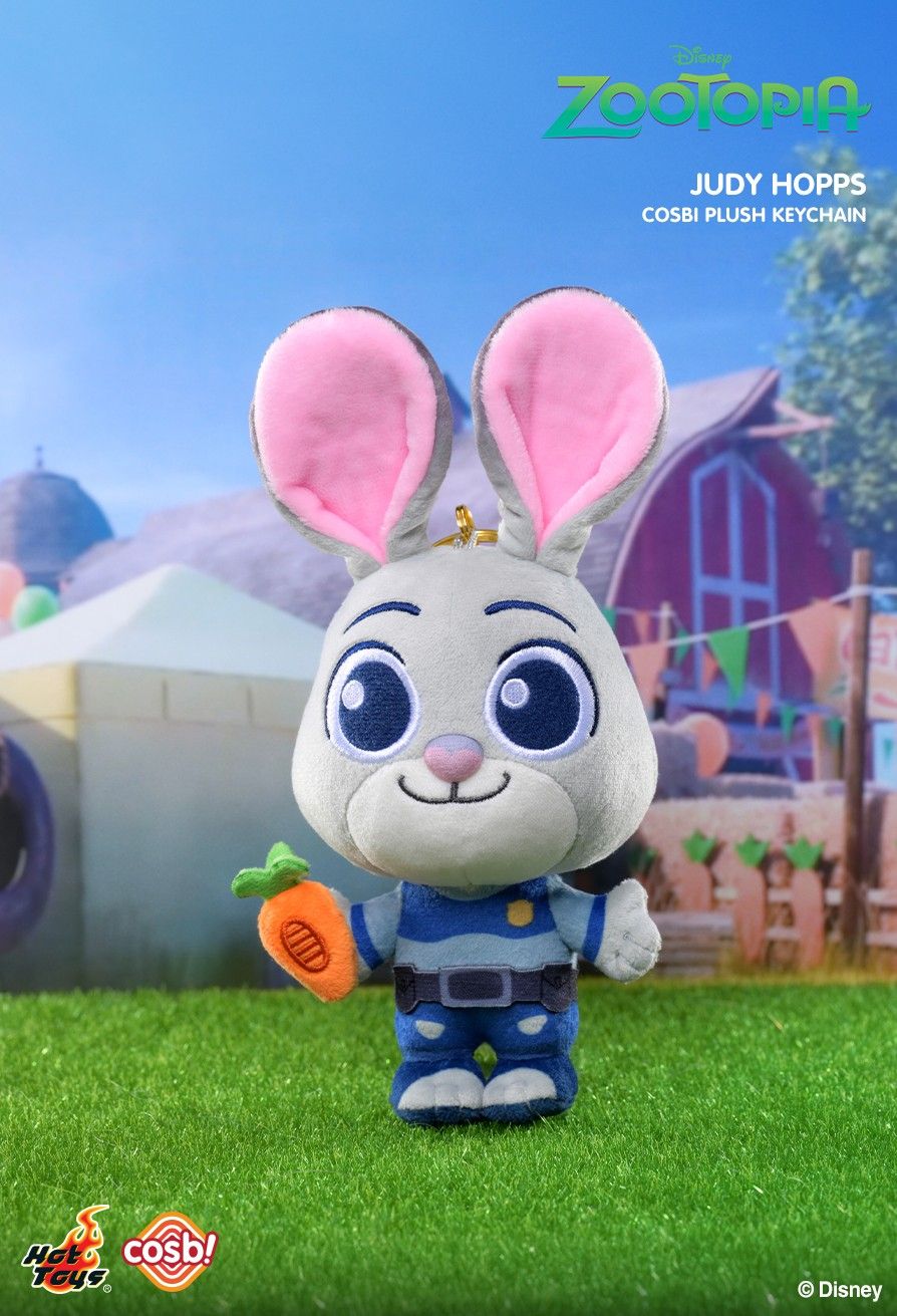 Hot Toys PPLU074N Zootopia 2 Cosbi Plush Keychain Collection Full Box (Case of 6pcs.)
