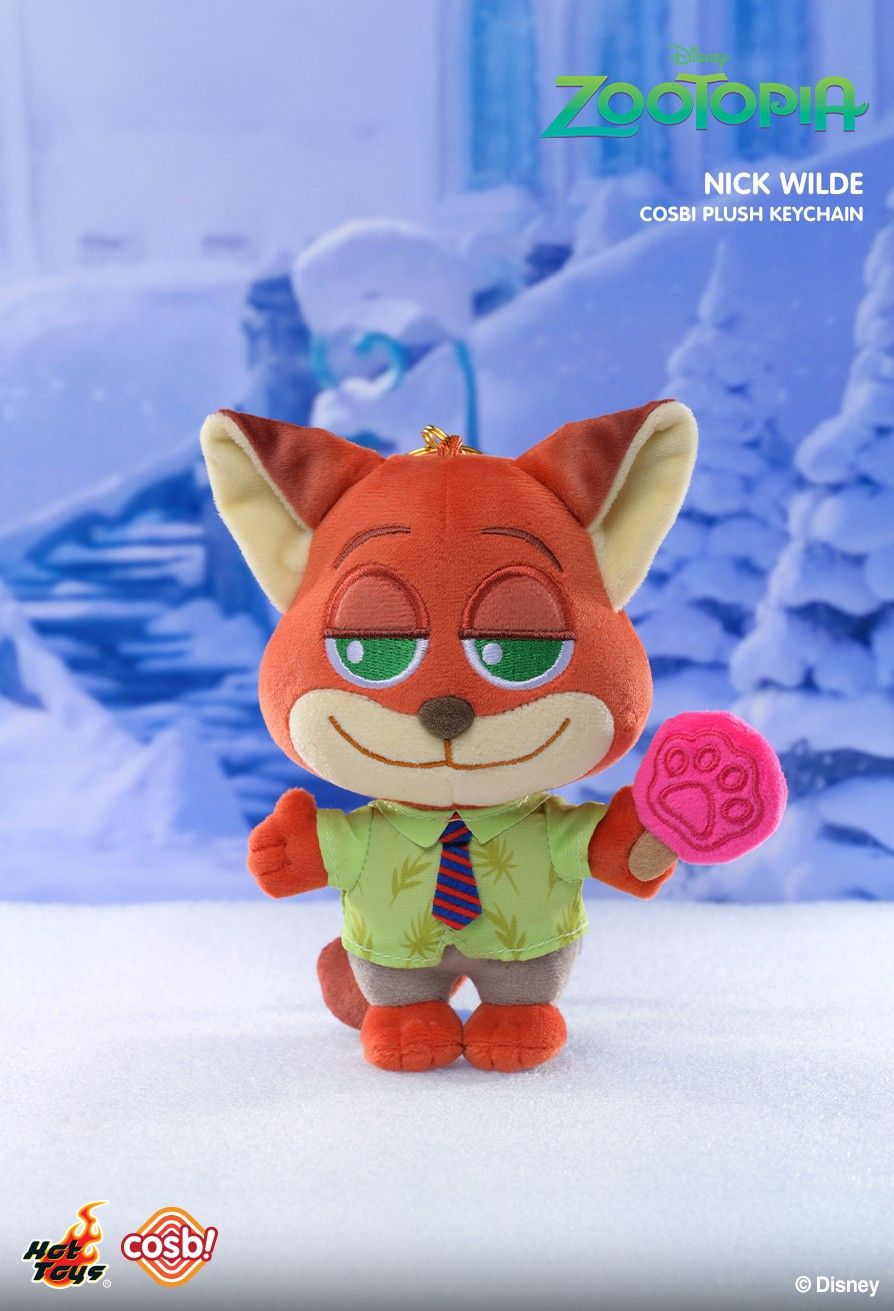 Hot Toys PPLU074N Zootopia 2 Cosbi Plush Keychain Collection Full Box (Case of 6pcs.)