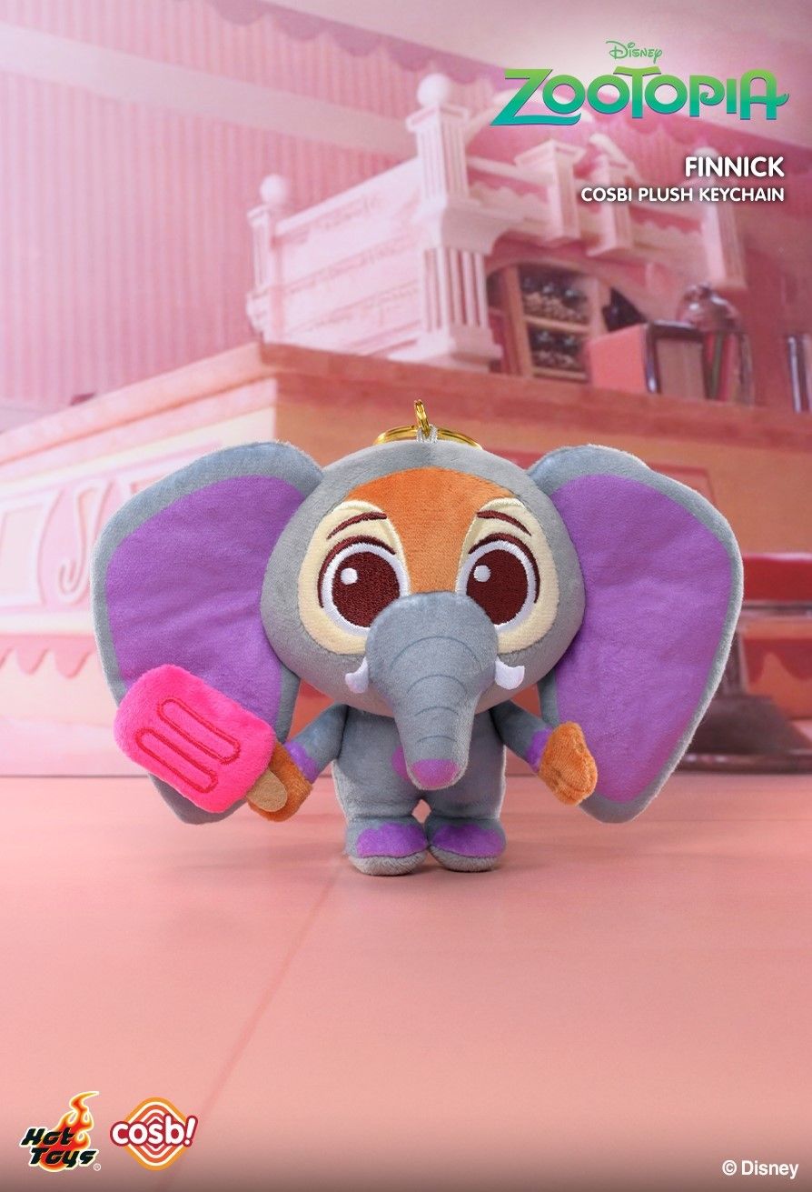 Hot Toys PPLU074N Zootopia 2 Cosbi Plush Keychain Collection Full Box (Case of 6pcs.)
