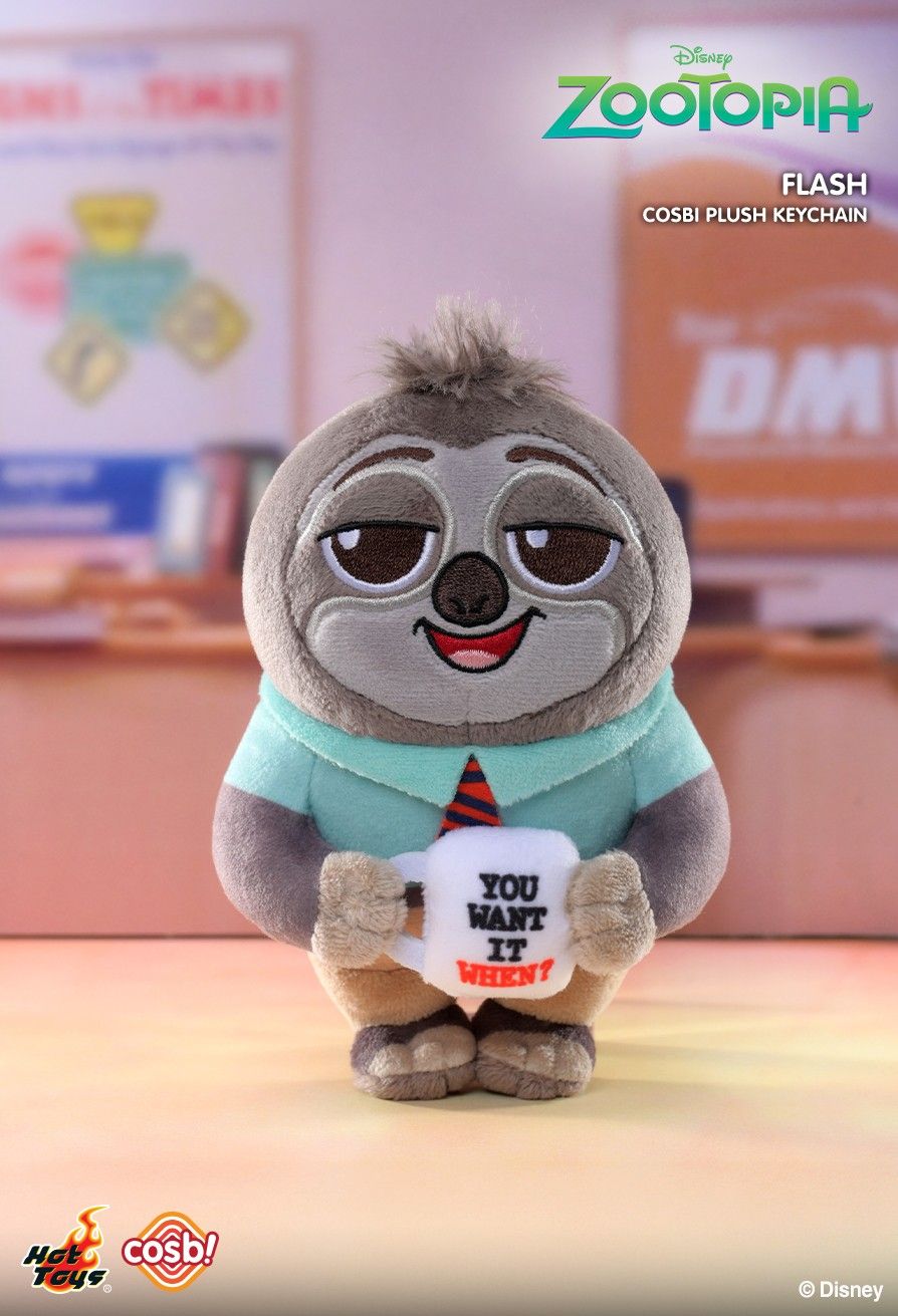 Hot Toys PPLU074N Zootopia 2 Cosbi Plush Keychain Collection Full Box (Case of 6pcs.)