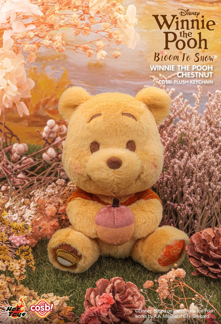 Hot Toys x Disney PPLU076N Winnie the Pooh Bloom to Snow Cosbi Plush Keychain Collection Full Box (Case of 8pcs.)