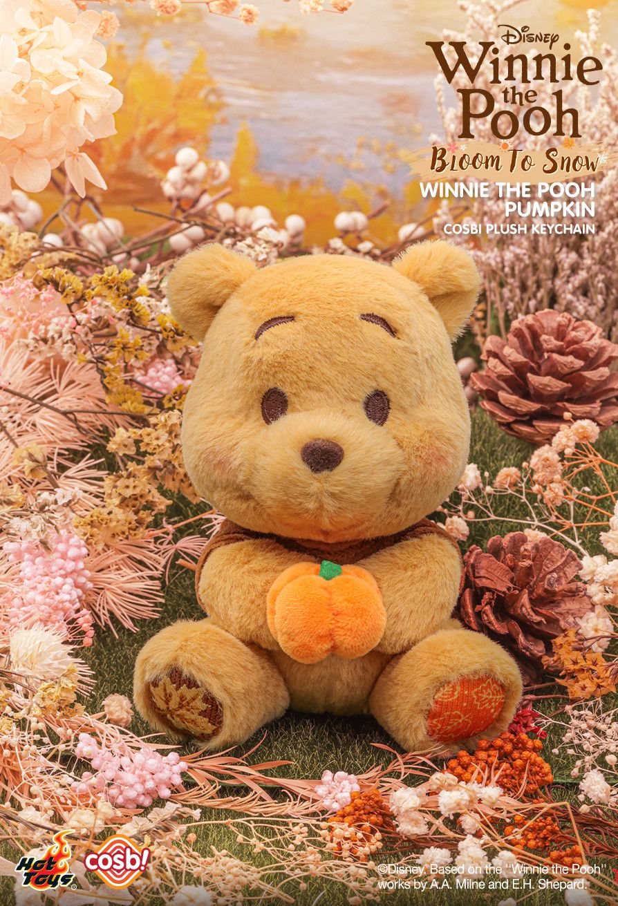 Hot Toys x Disney PPLU076N Winnie the Pooh Bloom to Snow Cosbi Plush Keychain Collection Full Box (Case of 8pcs.)