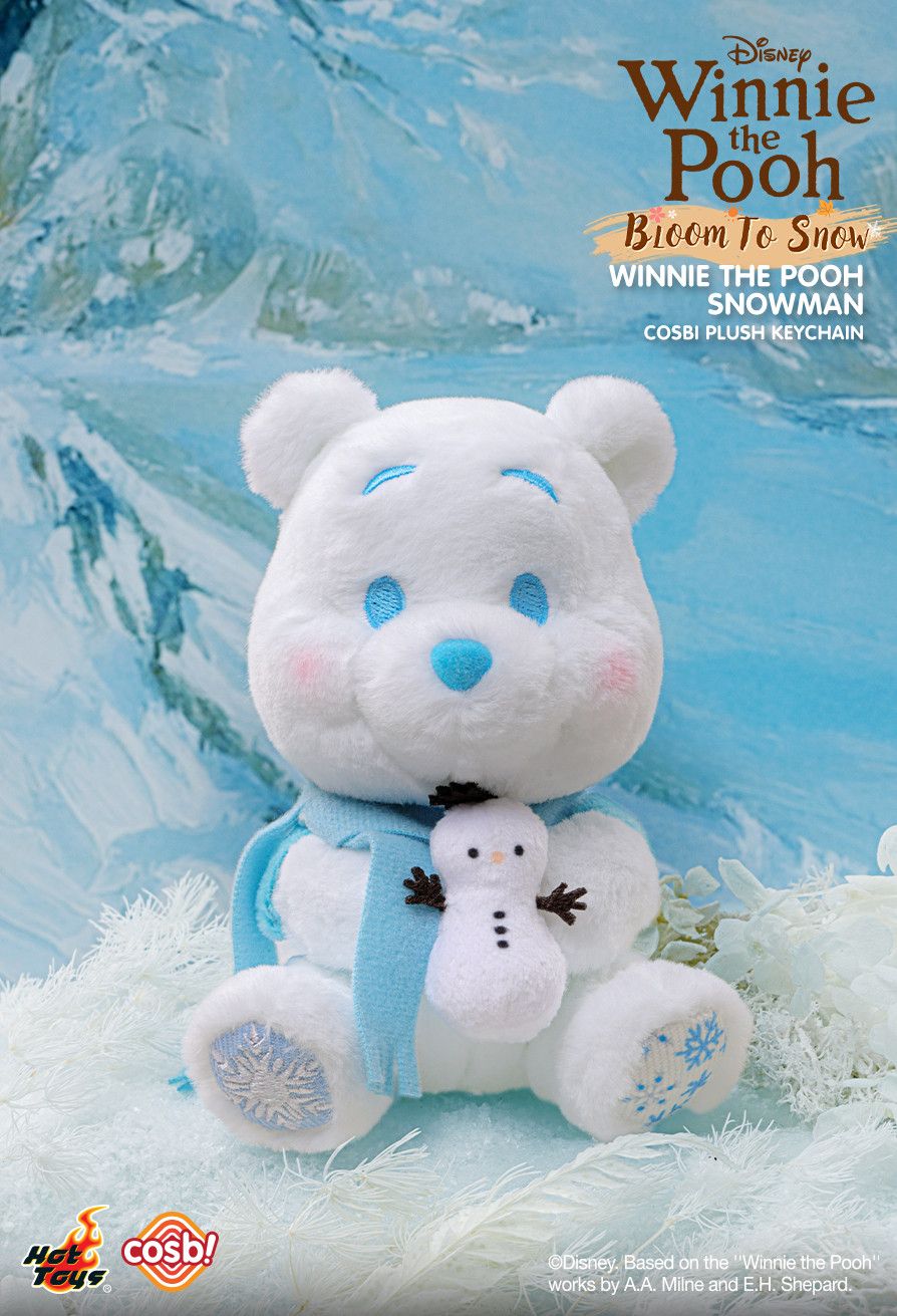Hot Toys x Disney PPLU076N Winnie the Pooh Bloom to Snow Cosbi Plush Keychain Collection Full Box (Case of 8pcs.)