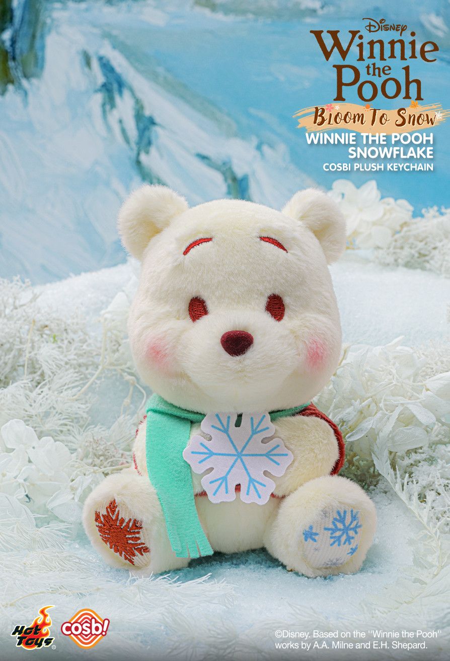Hot Toys x Disney PPLU076N Winnie the Pooh Bloom to Snow Cosbi Plush Keychain Collection Full Box (Case of 8pcs.)