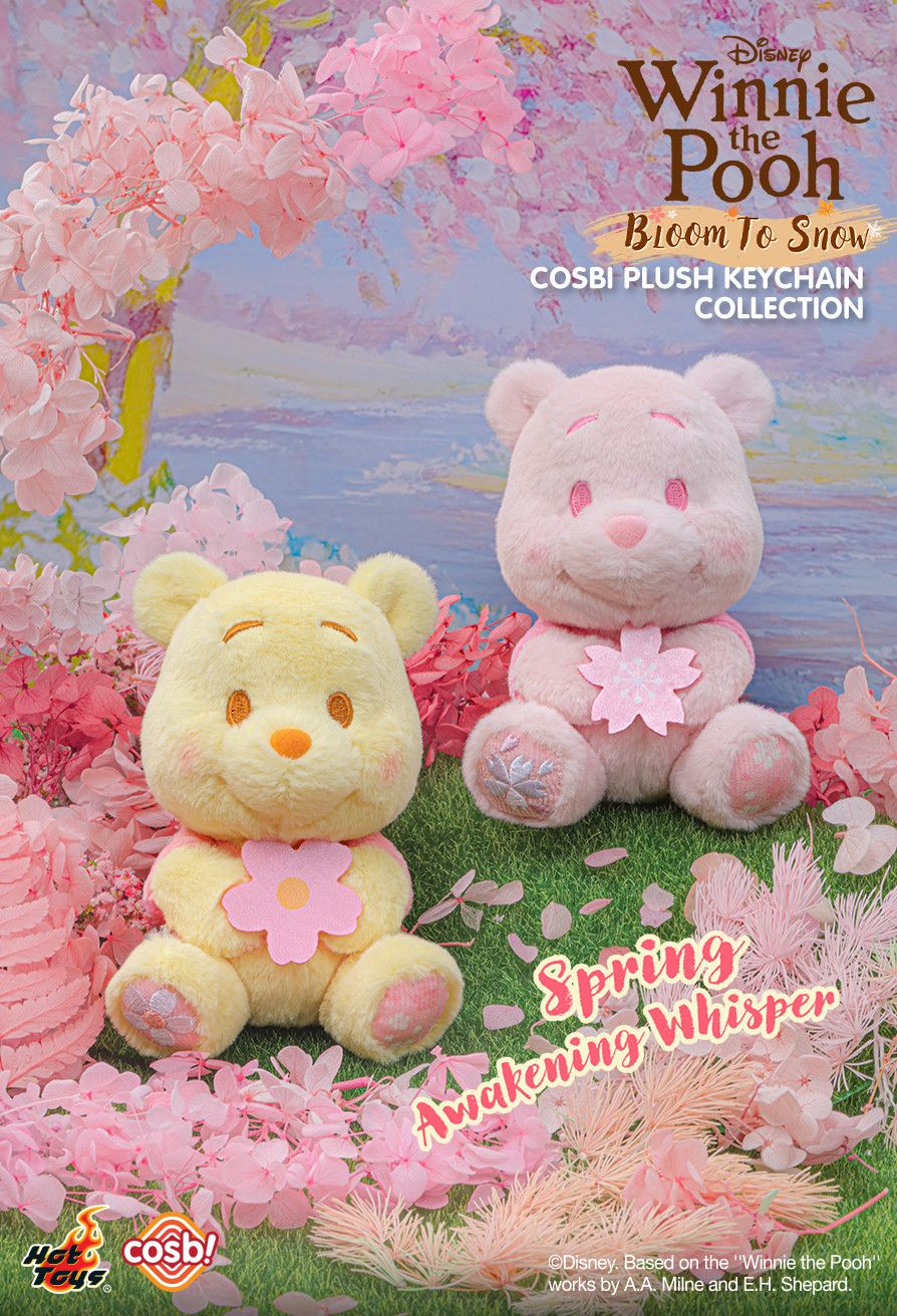 Hot Toys x Disney PPLU076N Winnie the Pooh Bloom to Snow Cosbi Plush Keychain Collection Full Box (Case of 8pcs.)