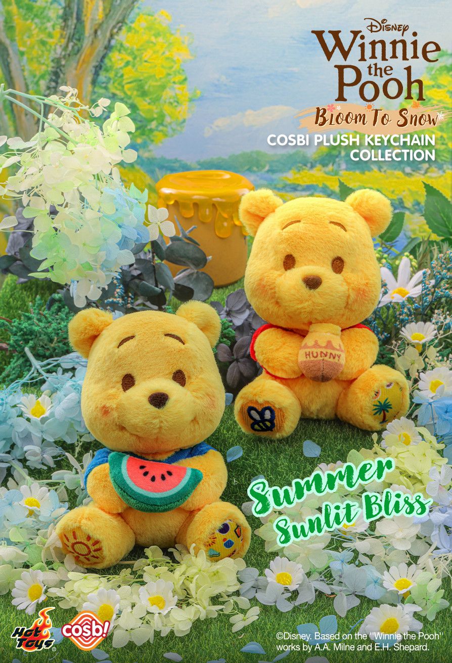 Hot Toys x Disney PPLU076N Winnie the Pooh Bloom to Snow Cosbi Plush Keychain Collection Full Box (Case of 8pcs.)