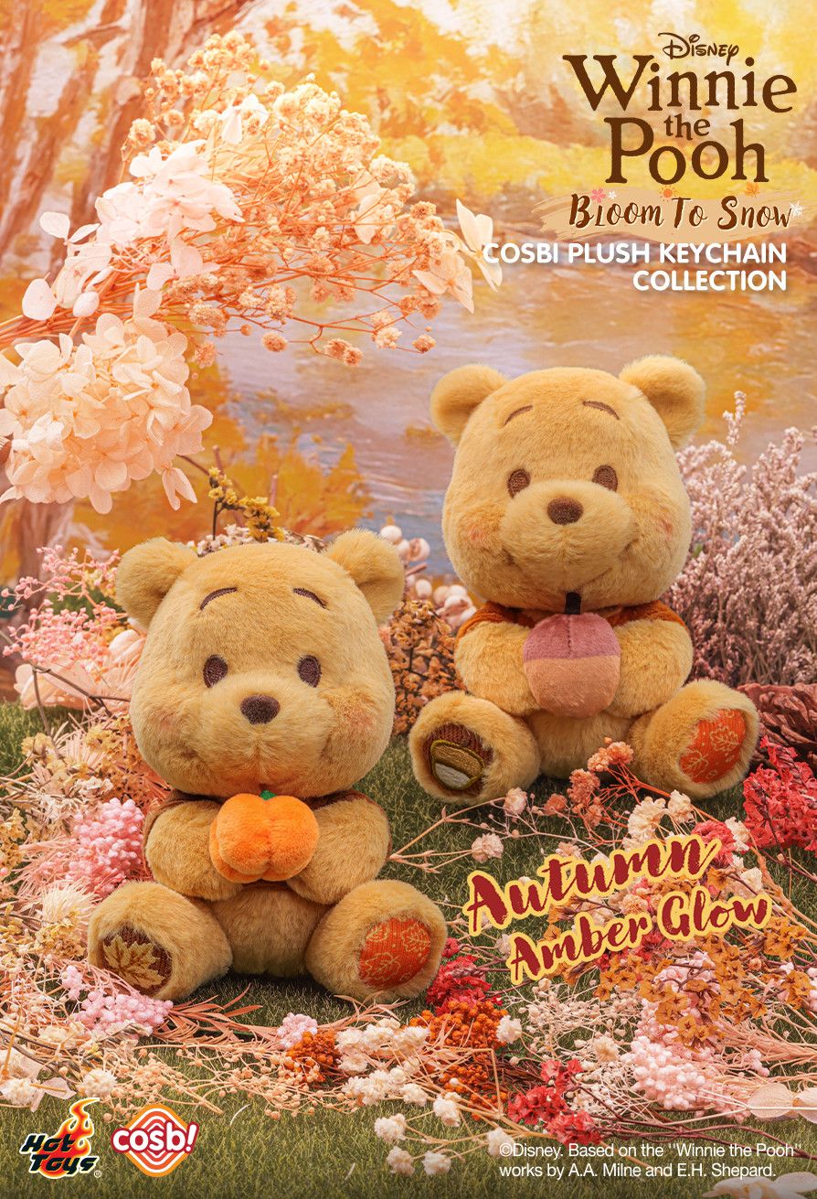 Hot Toys x Disney PPLU076N Winnie the Pooh Bloom to Snow Cosbi Plush Keychain Collection Full Box (Case of 8pcs.)
