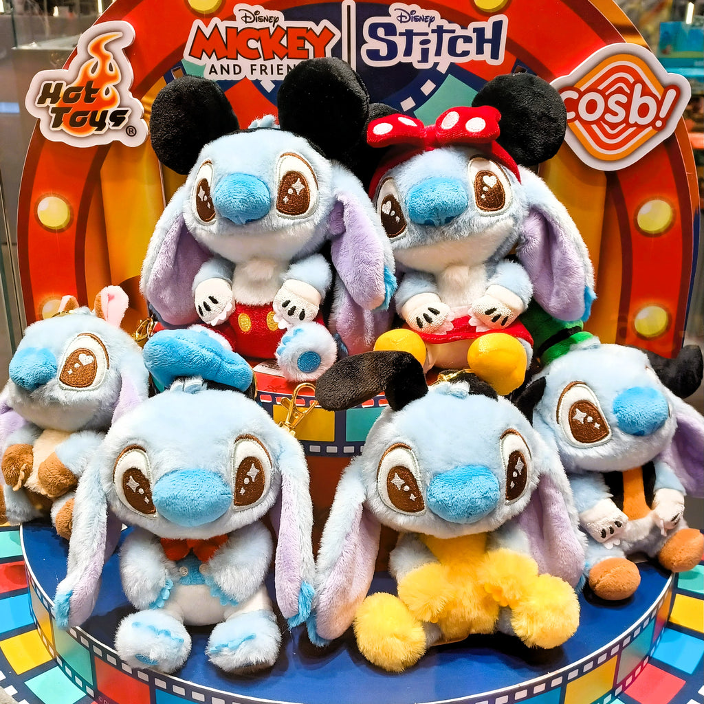 Hot Toys x Disney PPLU089N Mickey & Friends | Stitch Cosbi Plush Keychain Collection Full Box (Case of 6pcs.)