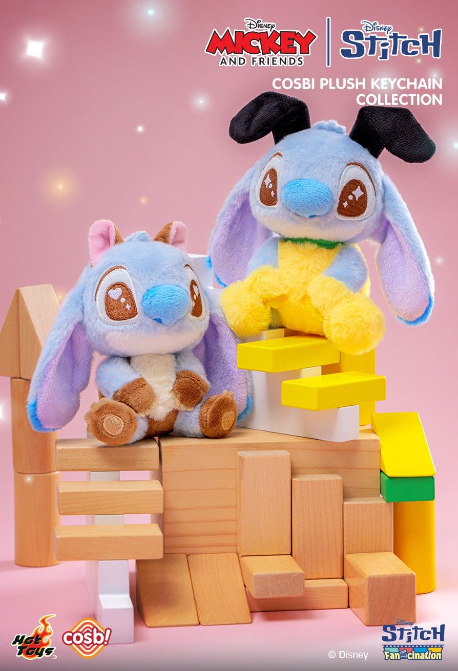 Hot Toys x Disney PPLU089N Mickey & Friends | Stitch Cosbi Plush Keychain Collection Full Box (Case of 6pcs.)
