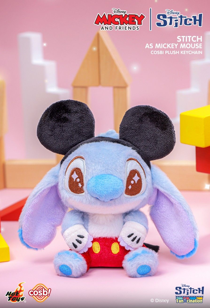 Hot Toys x Disney PPLU089N Mickey & Friends | Stitch Cosbi Plush Keychain Collection Full Box (Case of 6pcs.)
